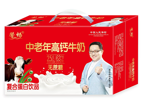 中老年高鈣牛奶無(wú)蔗糖復(fù)合蛋白飲品禮盒